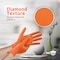 Wecare WMN1002, Disposable Gloves, 8 mil Palm, Nitrile, Powder-Free, M, 50 PK, Orange WMN100249 - alternate 7